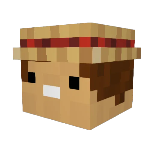 THCouncil Minecraft avatar head, 3D render