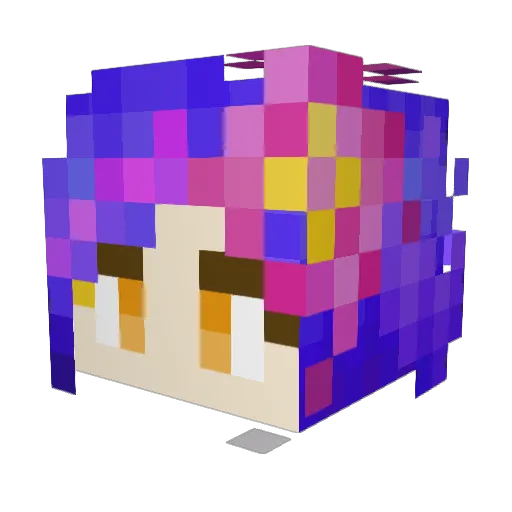 THEBEEAST88 Minecraft avatar head, 3D render