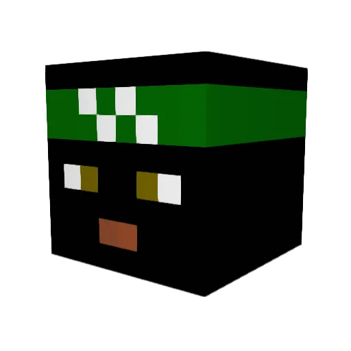 THEBENAYUNS Minecraft avatar head, 3D render