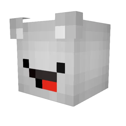 THEBLUECOMBO Minecraft avatar head, 3D render