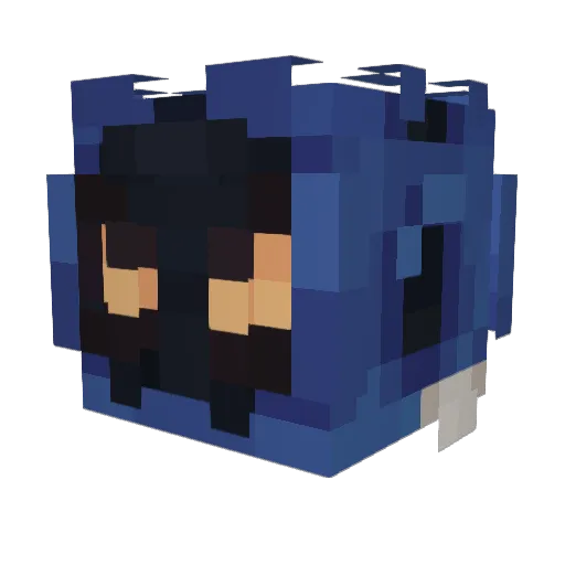 THEBR0KER Minecraft avatar head, 3D render