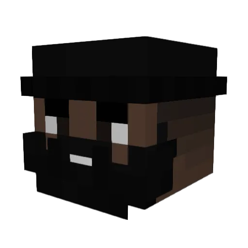 THEC0LORVIOLET Minecraft avatar head, 3D render