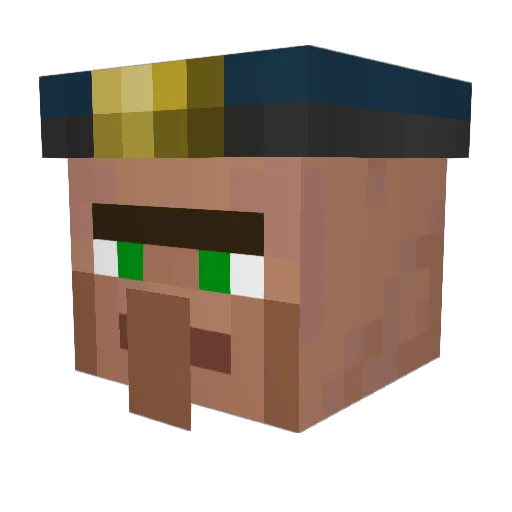 THECRACKED1 Minecraft avatar head, 3D render