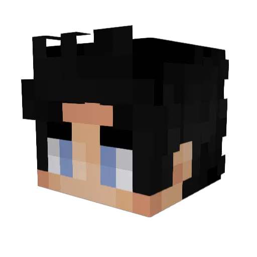 THECRAZEDPHANTOM Minecraft avatar head, 3D render