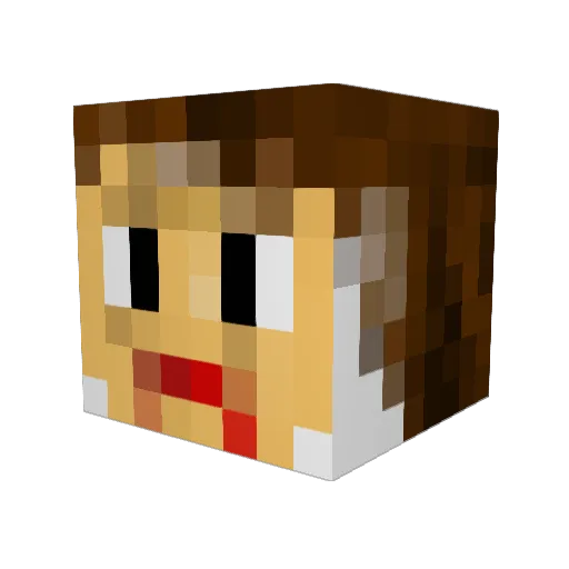 THECRAZYcraig Minecraft avatar head, 3D render