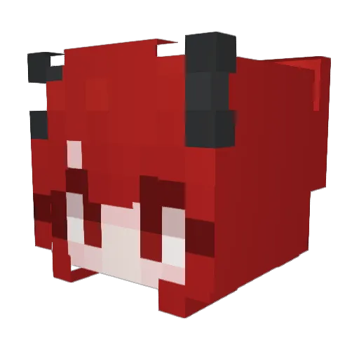 THECUP48 Minecraft avatar head, 3D render