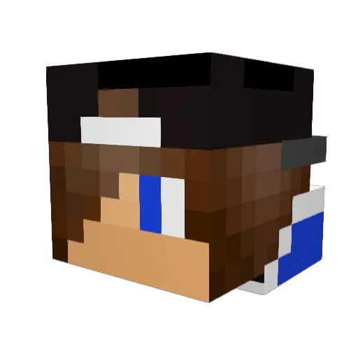 THEDEADDEMONS Minecraft avatar head, 3D render