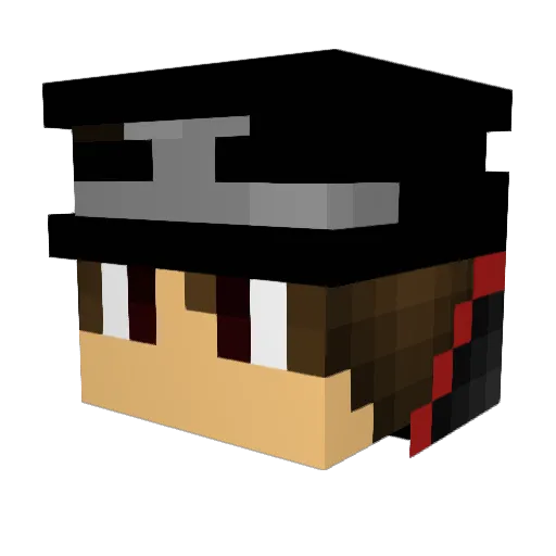 THEDRAGONSPEED Minecraft avatar head, 3D render