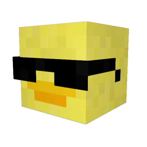 THEDUCKY Minecraft avatar head, 3D render