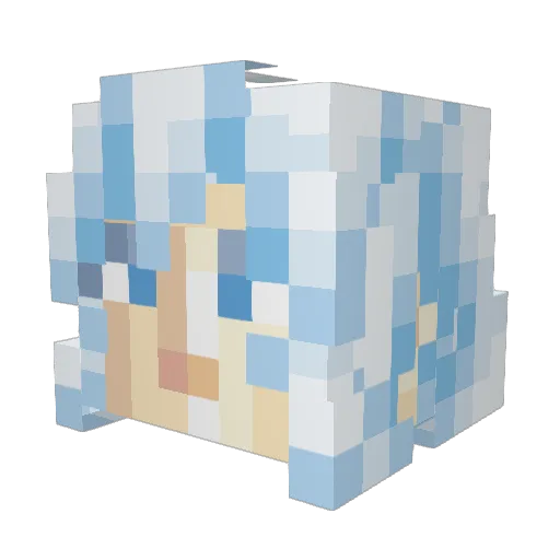 THEDaddyDavid Minecraft avatar head, 3D render