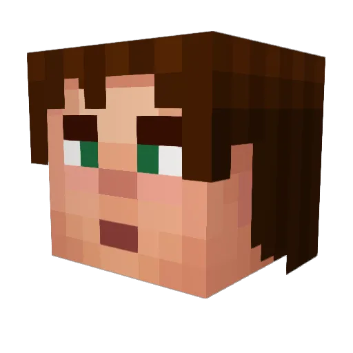 THEEAWAFFLEKING Minecraft avatar head, 3D render