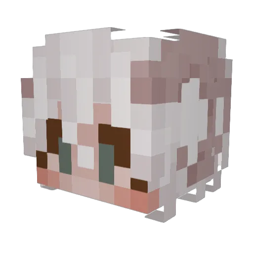 THEEJACK Minecraft avatar head, 3D render