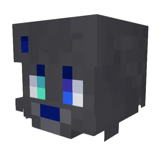THEGGZERO Minecraft avatar head, 3D render