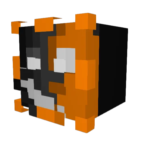 THEGODOFTNT Minecraft avatar head, 3D render
