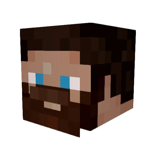 THEGREATW411 Minecraft avatar head, 3D render
