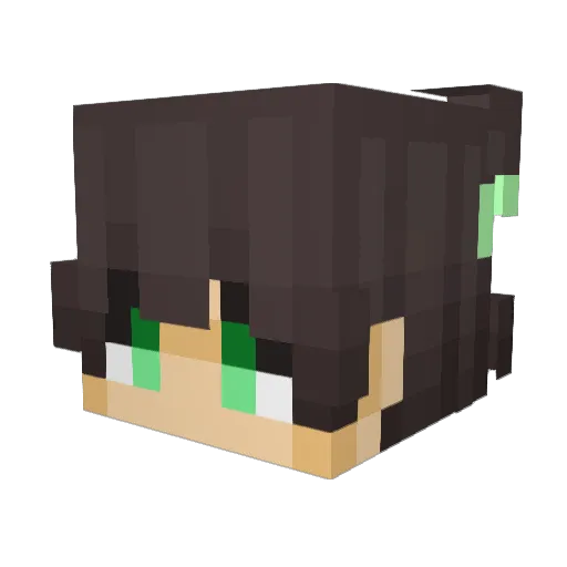 THEGREENK1D Minecraft avatar head, 3D render