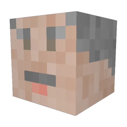THEGRIFFIN53 Minecraft avatar head, 3D render