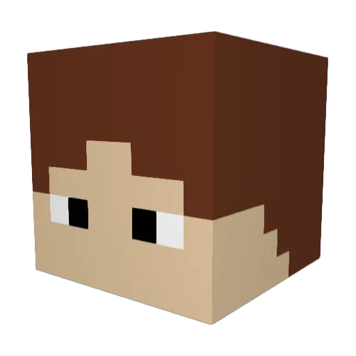 THEHO333 Minecraft avatar head, 3D render