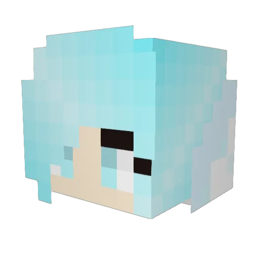 THEICEDRAGON181 Minecraft avatar head, 3D render