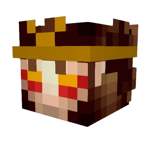 THEKILL3010 Minecraft avatar head, 3D render