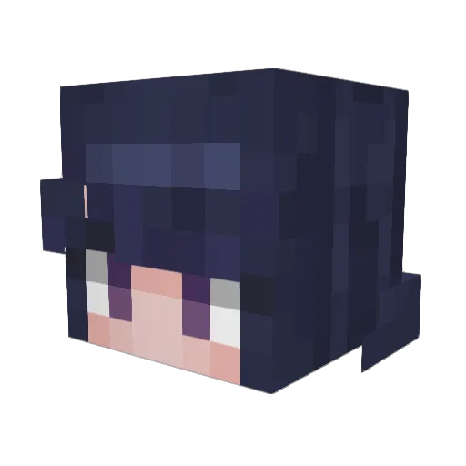 THEKOMY Minecraft avatar head, 3D render