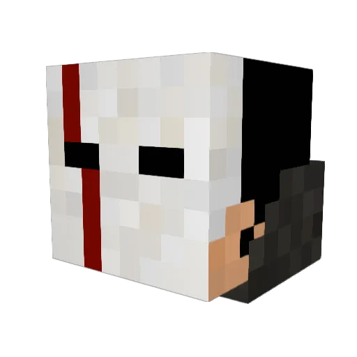 THELION100 Minecraft avatar head, 3D render