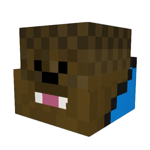 THELegendofFire Minecraft avatar head, 3D render
