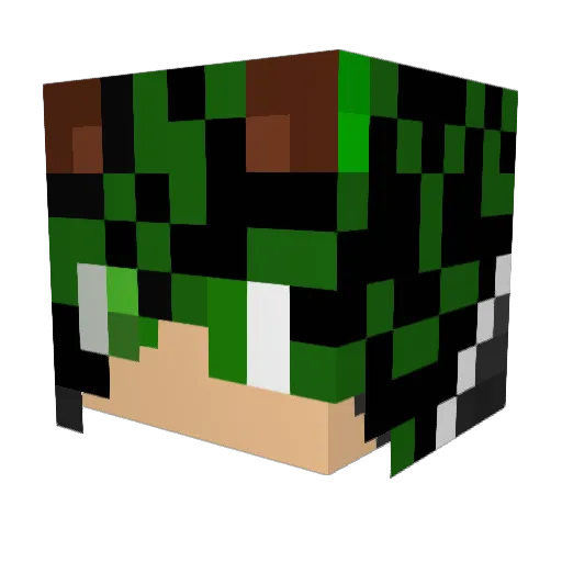 THEMELOVIN Minecraft avatar head, 3D render