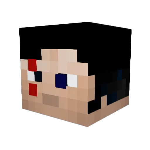 THEMEMER45 Minecraft avatar head, 3D render