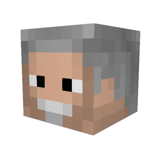 THEMGgamer Minecraft avatar head, 3D render
