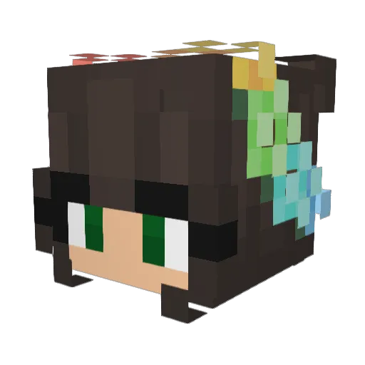 THEMOONGODDESSX Minecraft avatar head, 3D render