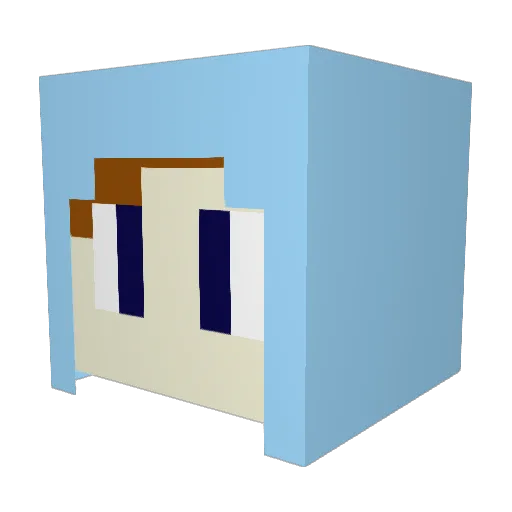 THEODOR2K13 Minecraft avatar head, 3D render