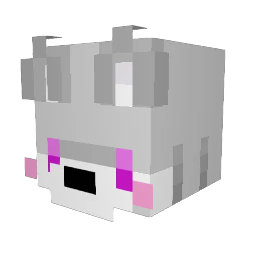 THEOPPIKACHU Minecraft avatar head, 3D render