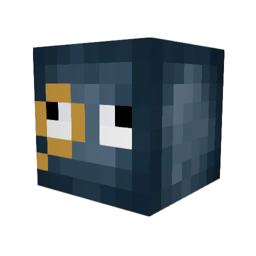 THEOSWORLD Minecraft avatar head, 3D render