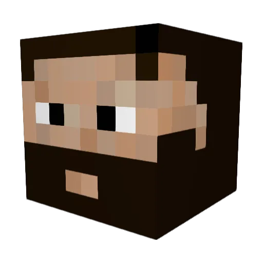 THEPROOF2 Minecraft avatar head, 3D render