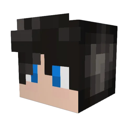 THEPROTUPI Minecraft avatar head, 3D render