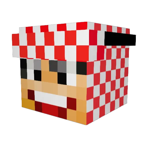 THEPROWL Minecraft avatar head, 3D render