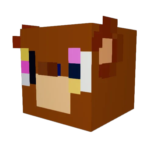 THEREALFLEAZY Minecraft avatar head, 3D render