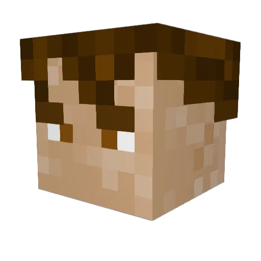 THERELEX09 Minecraft avatar head, 3D render