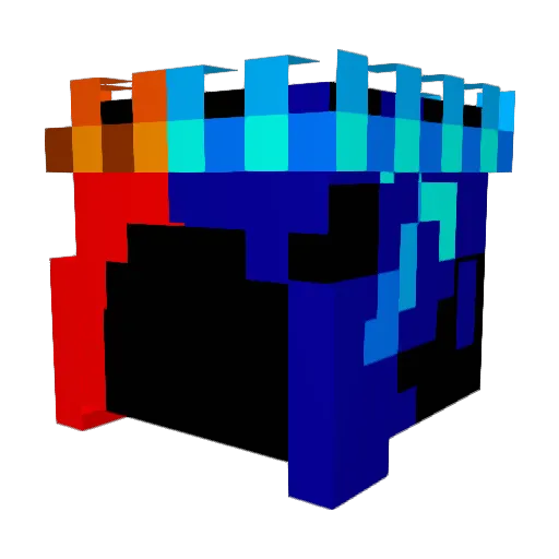 THESTT Minecraft avatar head, 3D render