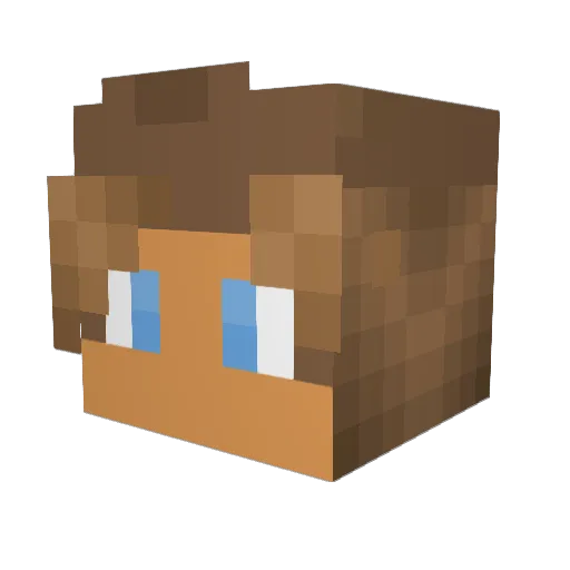 THESilliGoose Minecraft avatar head, 3D render