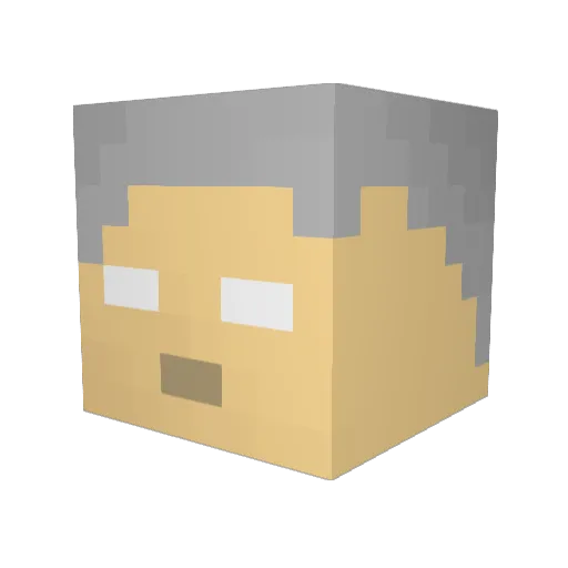 THETOWERxXx Minecraft avatar head, 3D render