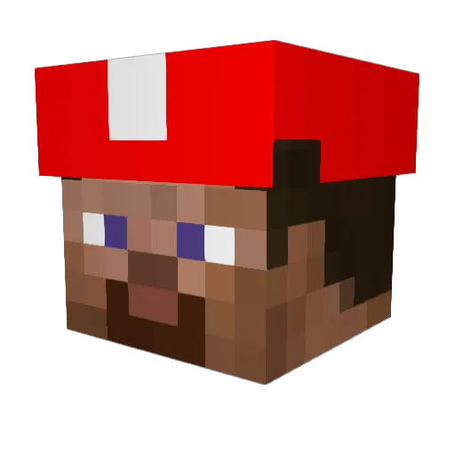 THETRUEZACK Minecraft avatar head, 3D render