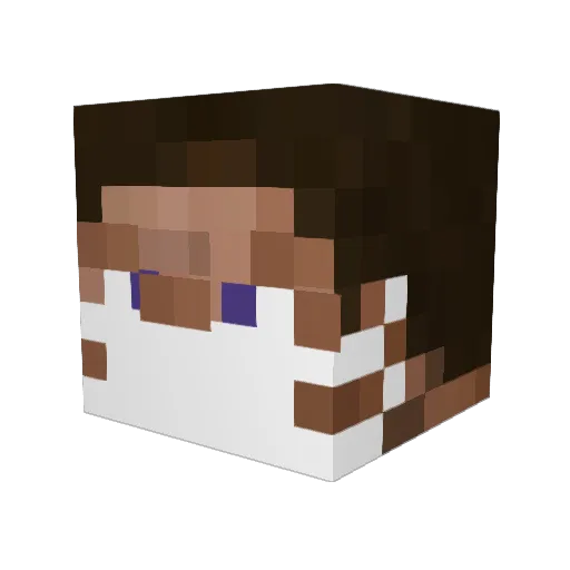 THEUNCHOOSEN1 Minecraft avatar head, 3D render