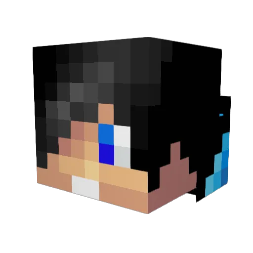 THEVOIDKILN Minecraft avatar head, 3D render