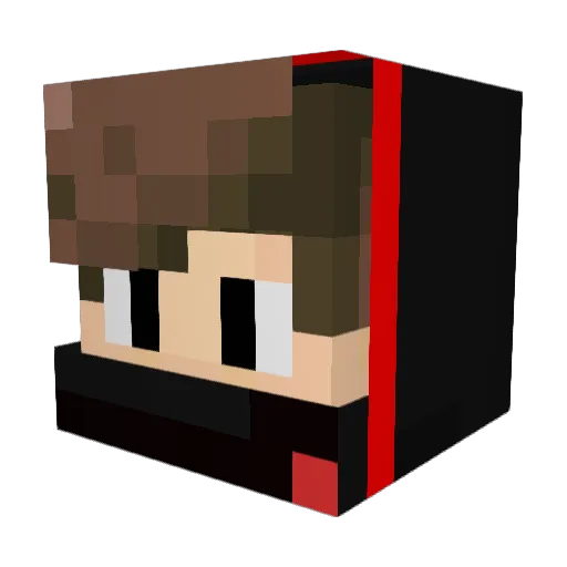 THEWOORY7 Minecraft avatar head, 3D render
