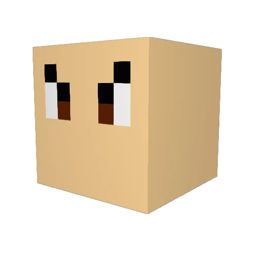 THEXE1138 Minecraft avatar head, 3D render
