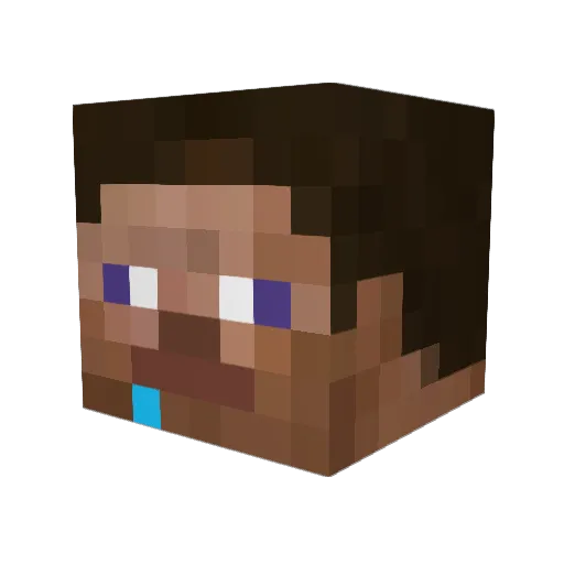 THE_1_DEFENDER Minecraft avatar head, 3D render