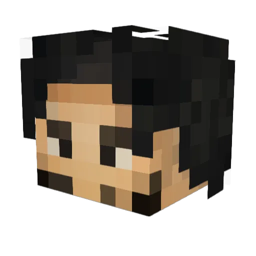 THE_ADDICT123 Minecraft avatar head, 3D render