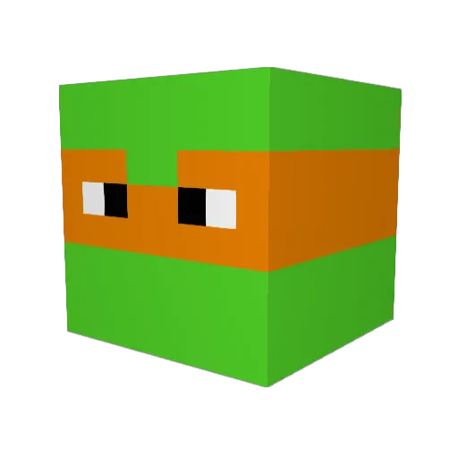 THE_ENZONES Minecraft avatar head, 3D render